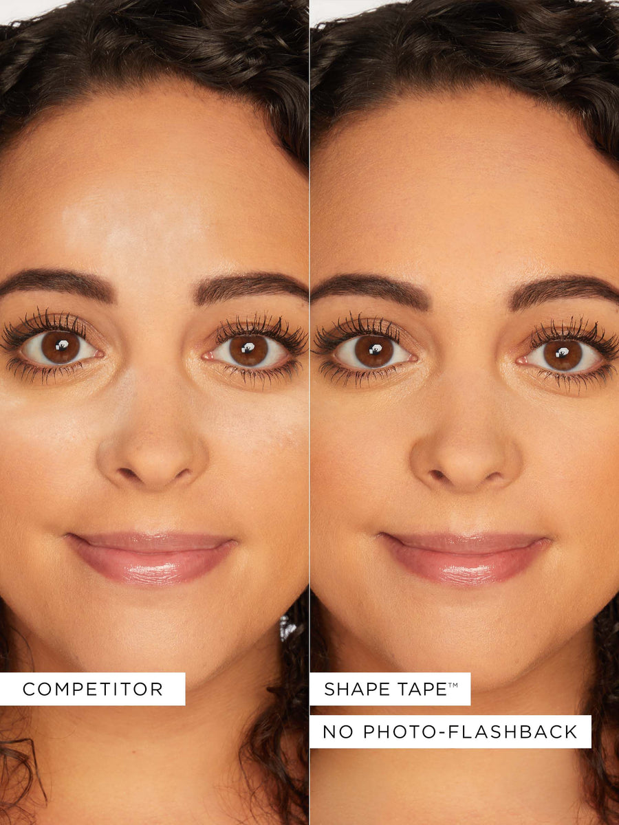 shape tape™ setting powder coverage result
