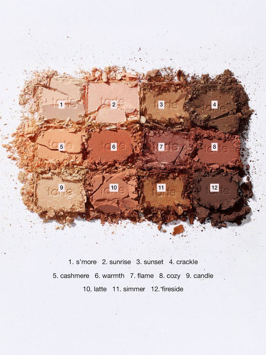 tartelette™ toasted eyeshadow palette coverage result