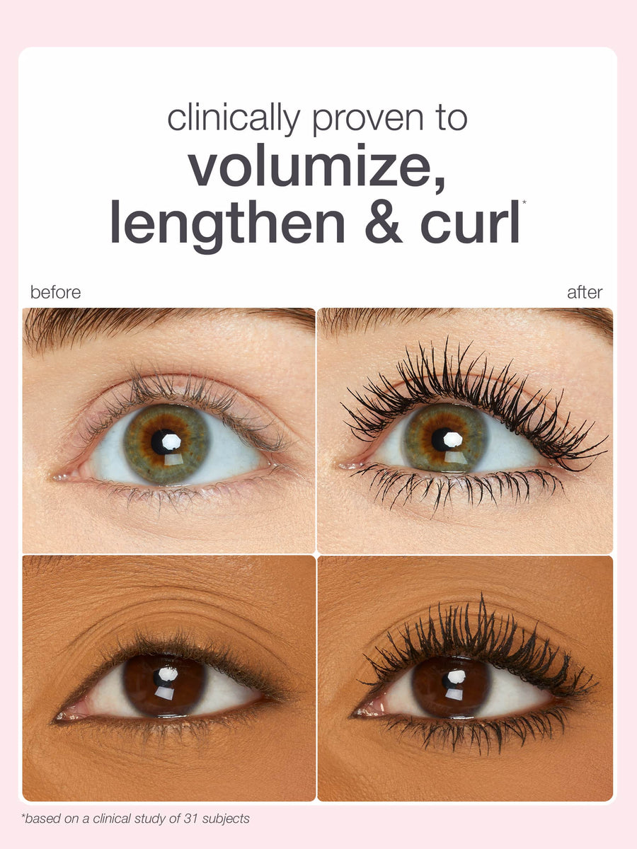 tarte x FINNSUL flutter & focus tubing mascara set coverage result