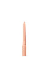 Pink lip liner on a white background