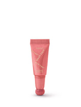Pink tube of tarte blush lip gloss on a white background