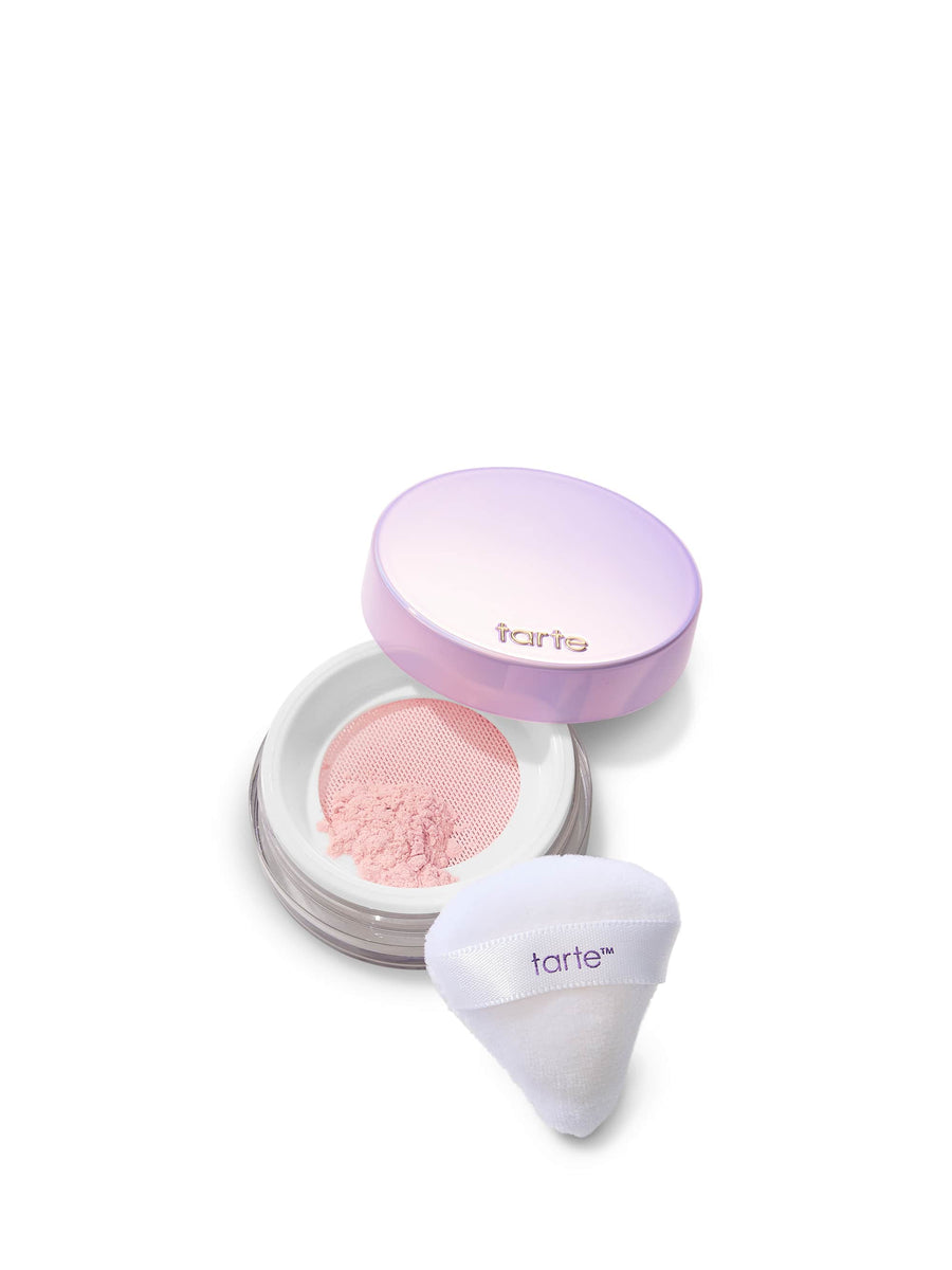 travel-size creaseless setting & brightening powder coverage result
