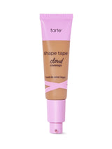 Tarte shape tape cloud cream foundation tube with pink cap on a white background