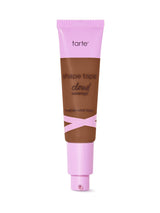 Tarte shape tape cloud cream foundation tube with pink cap on a white background